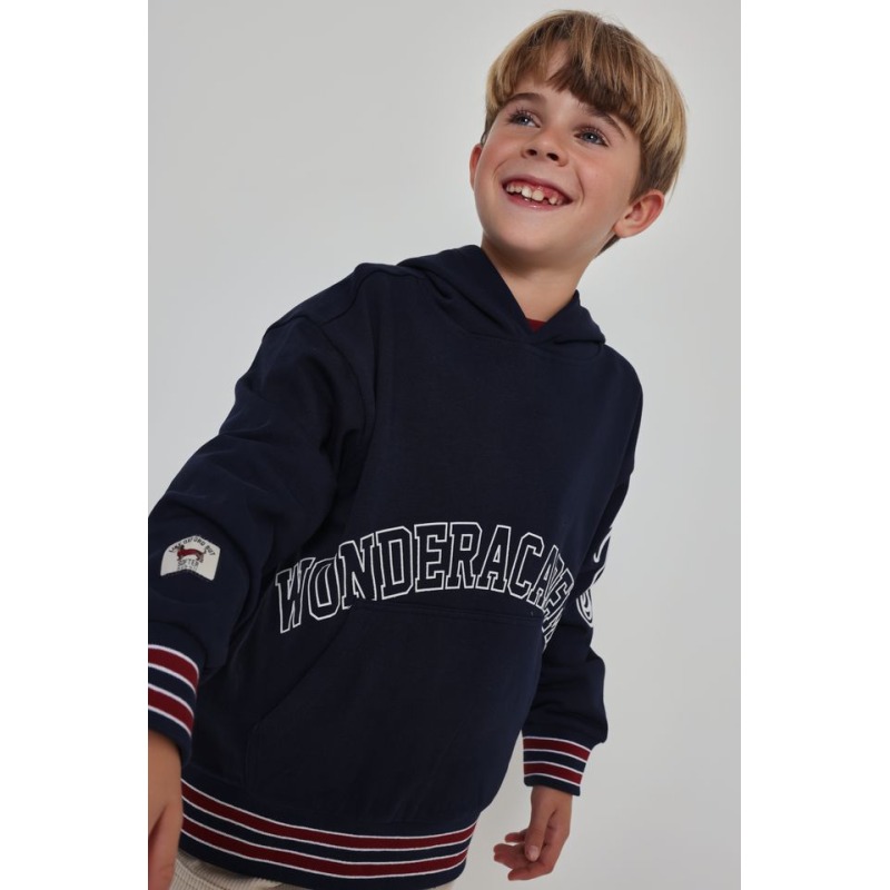 Sudadera felpa niño con capucha Boboli