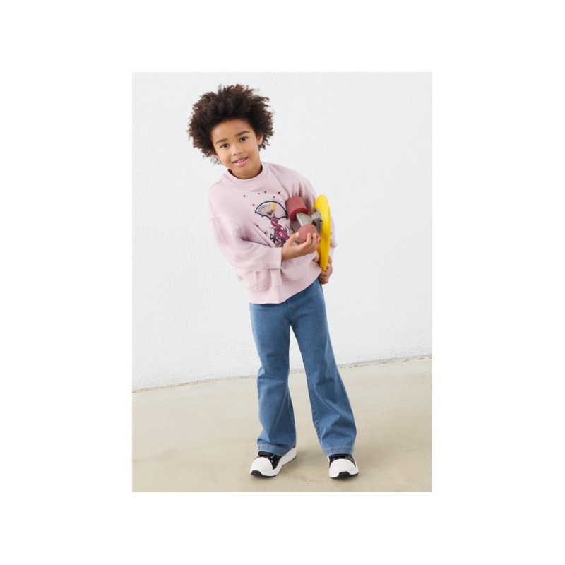 Conjunto legging flare y sudadera niña