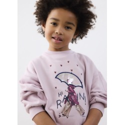 Conjunto legging flare y sudadera niña