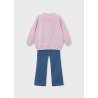 Conjunto legging flare y sudadera niña