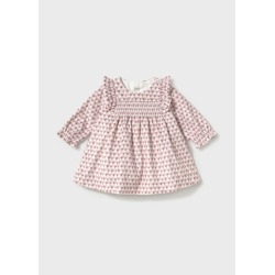 Vestido terciopelo estampado bebe mayoral