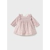Vestido terciopelo estampado bebe mayoral