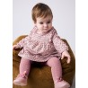 Vestido terciopelo estampado bebe mayoral