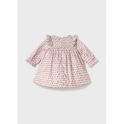 Vestido terciopelo estampado bebe mayoral