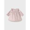 Vestido terciopelo estampado bebe mayoral