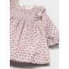 Vestido terciopelo estampado bebe mayoral