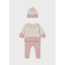 Conjunto 3 piezas tricot bebe niña mayoral