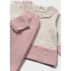 Conjunto 3 piezas tricot bebe niña mayoral