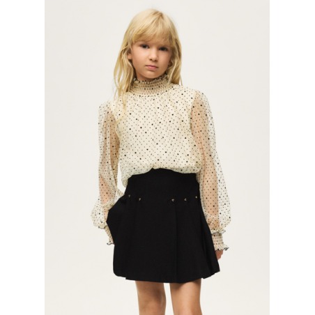 Conjunto falda y blusa plumeti chica mayoral