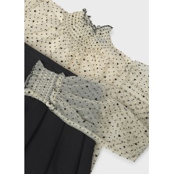 Conjunto falda y blusa plumeti chica mayoral