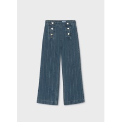 Pantalón vaquero rayas wide...