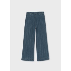 Pantalón vaquero rayas wide leg chica mayoral