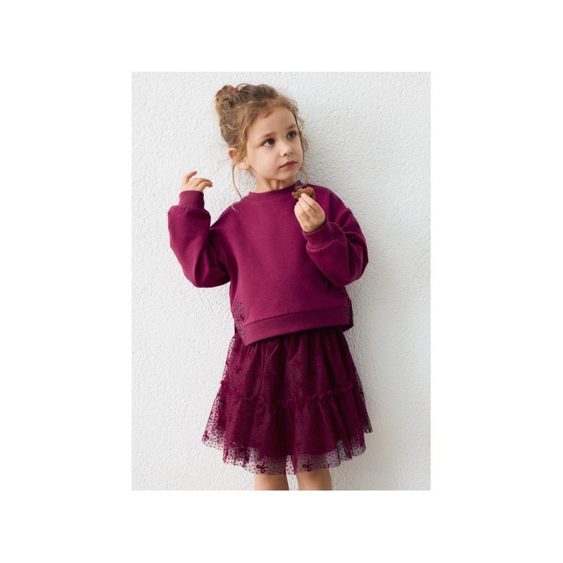 Conjunto falda tul y sudadera niña mayoral
