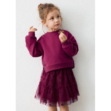 Conjunto falda tul y sudadera niña mayoral