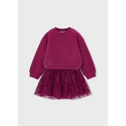 Conjunto falda tul y sudadera niña mayoral