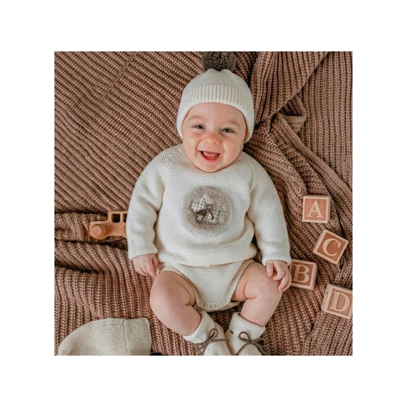 Conjunto bebe 4 piezas "Westy Natural" Mac Ilusion