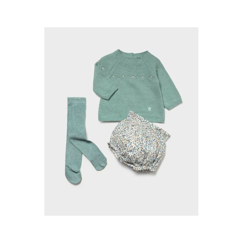 Conjunto 3 piezas bebe niña mayoral