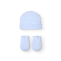 Gorro+manoplas recien nacido Babidu