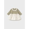 Vestido tricot combinado bebe niña mayoral