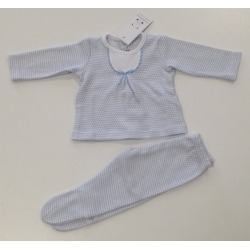 Conjunto bebe jubon y polaina
