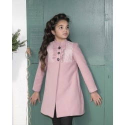 Abrigo niña puntilla nekenia