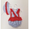 Ranita bebe rayas con gorro