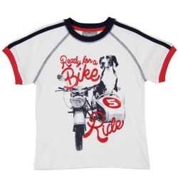 Camiseta punto niño moto