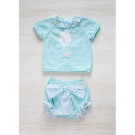 Conjunto ranita globo y lazo
