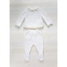 Conjunto polaina puntilla en cuello