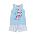 Pijama punto elástico de niña