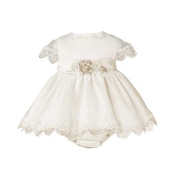 Vestido con braguita bebe ceremonia Miranda