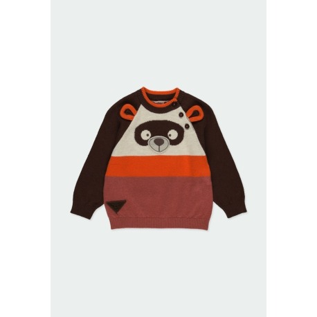 Jersey tricotosa "oso" niño Boboli