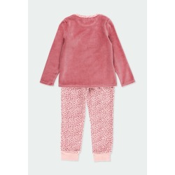 Pijama terciopelo animal print niña Boboli
