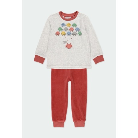 Pijama terciopelo "games" niño Boboli