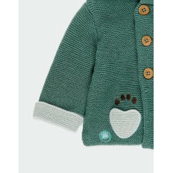 Chaqueta tricotosa forrado pelo bebé Boboli
