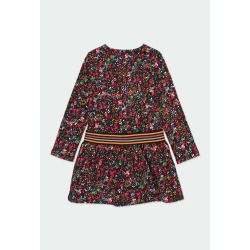Vestido felpa topitos niña Boboli