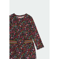 Vestido felpa topitos niña Boboli
