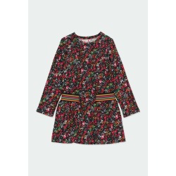 Vestido felpa topitos niña Boboli