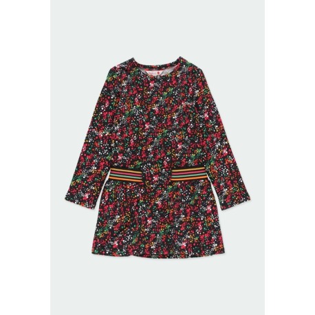 Vestido felpa topitos niña Boboli