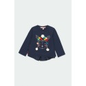 Camiseta punto pompones niña Boboli