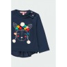 Camiseta punto pompones niña Boboli
