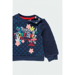 Sudadera felpa "flores" de bebé niña