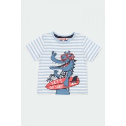 Camiseta punto listada bebé niño Boboli
