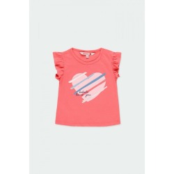 Camiseta punto corazón bebé niña Boboli