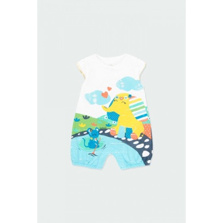 Pelele punto arco iris bebé niña Boboli