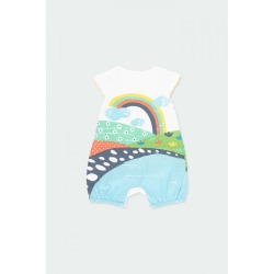Pelele punto arco iris bebé niña Boboli