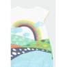 Pelele punto arco iris bebé niña Boboli