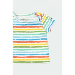 Camiseta punto listada bebé niño Boboli