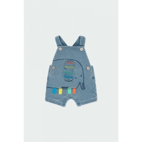 Peto felpa denim bebé niño Boboli
