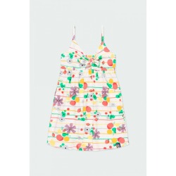 Vestido punto frutas de niña Boboli